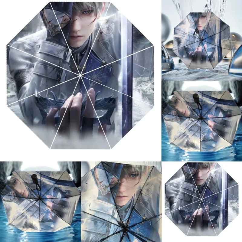 

Umbrellas Love And Deepspace Aster Cosplay Game Anime Fully Automatic Sunscreen Sun Parasol Collapsible Rainshade Sun Rain Gift