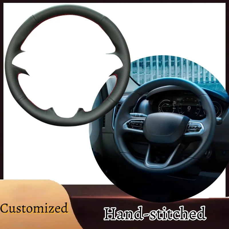 

Custom Hand Sewing Boxer 2024-2025 Microfiber Leather Car Steering Wheel Cover For Peugeot Boxer 2025