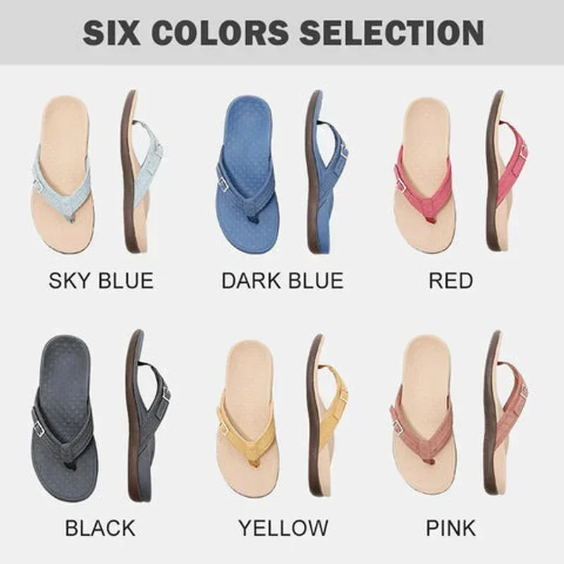 Summer Orthopedic Sandals Women Slippers Home Shoes Casual Female Slides Flip Flop For Chausson Femme Plus Size Flat Outdoor