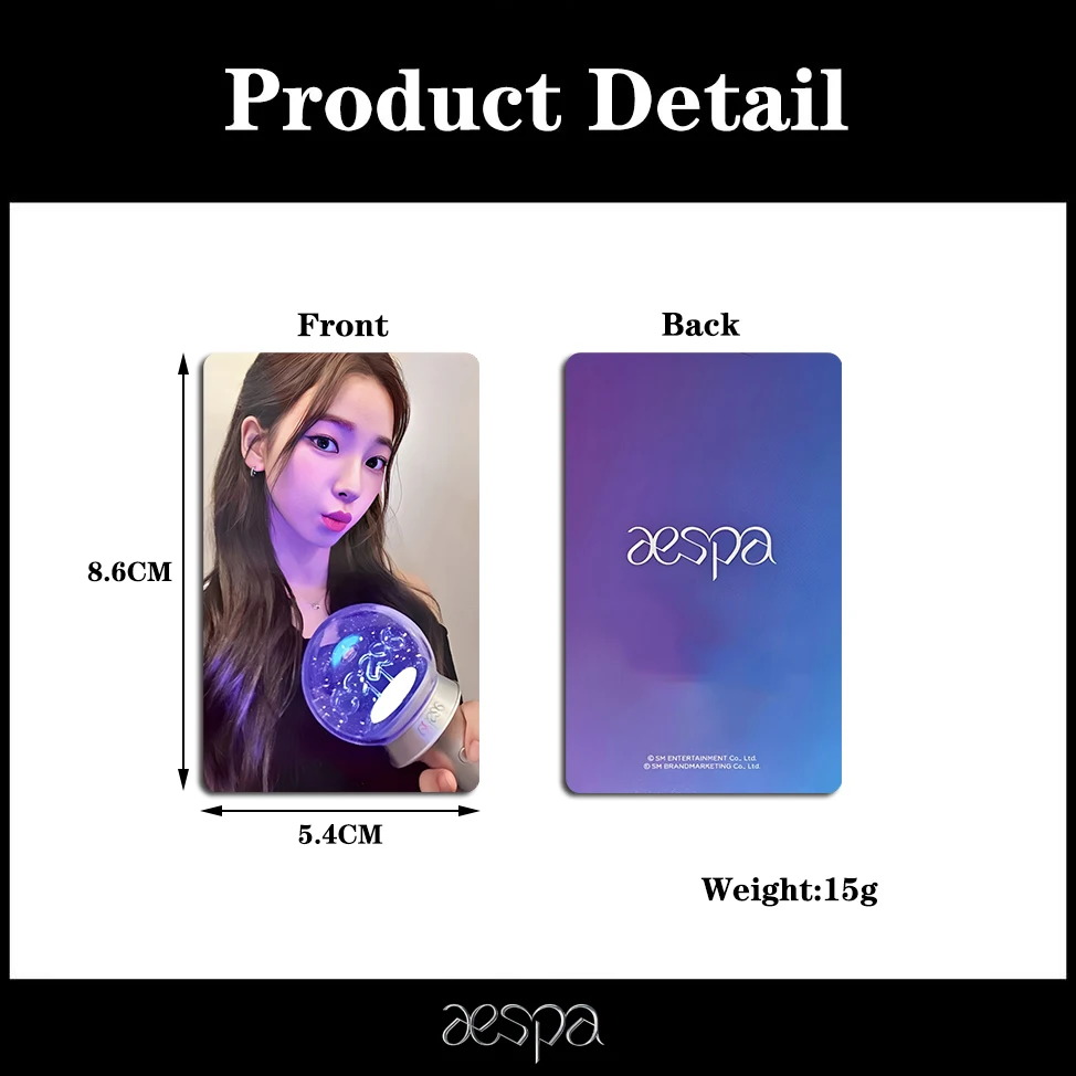 K‑pop Light Stick Theme Lomo Cards Photocards Postcards Fans Collection Souvenir Gift view 6