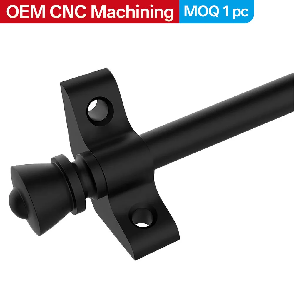 Custom Size Grip Carpet Rod Elegant Durable Stair Runner Support Bar OEM CNC Machined Black Metal Stair Carpet Holder MOQ 1pc