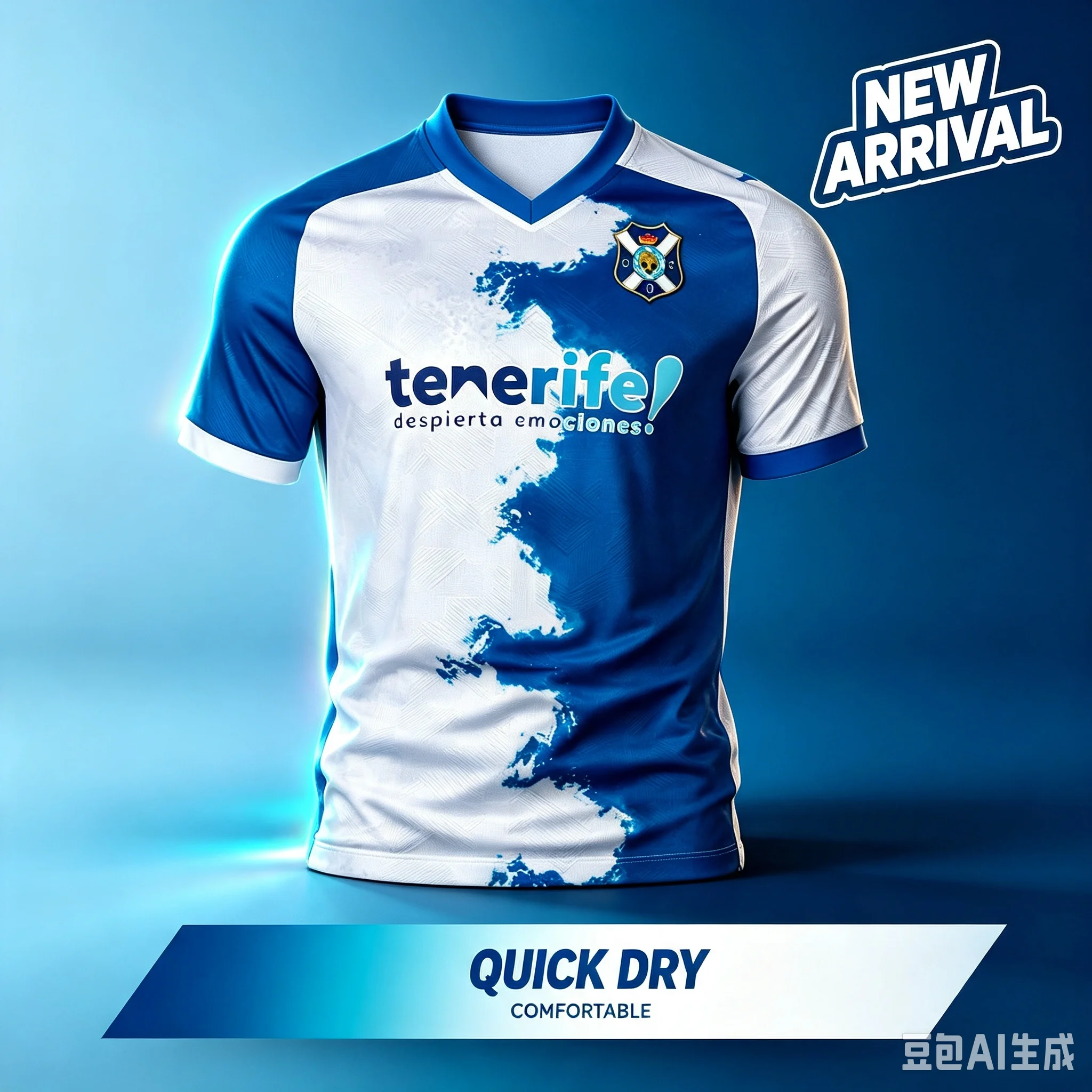 Spain 2026-27 Jersey New Arrival Tenerife-Style Home Soccer T-Shirt Fan Gift Adult Kids Special KIT 3D Print Tee Family Matching