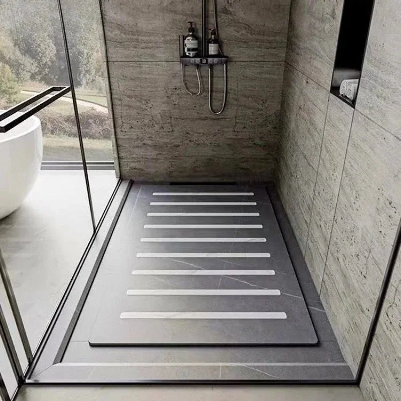 

Bathroom sunken shower room rock slab shower board bathroom shower mat foot non-slip stone base