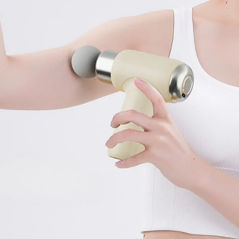 Girls Mini Fascia Gun Professional Relaxation Neck Adjustable Electric Fully Automatic Fascia Gun Fitness Equipment Accessories