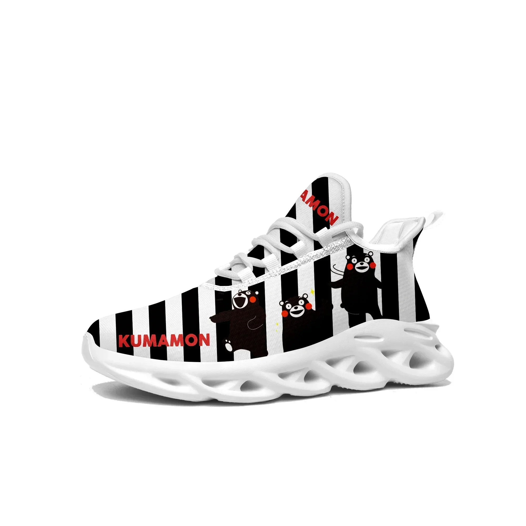 

Kumamon Flats Sneakers Mens Womens Sports Running Shoes High Quality Japanese Cartoon Custom Lace Up Mesh Footwear