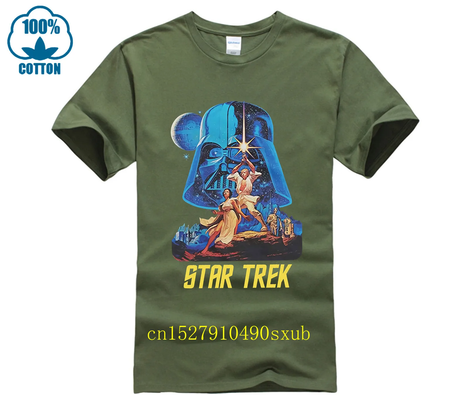 T-shirt Hell  Star Trek Funny T-shirt Amazing short sleeves unique Tops Summer Tees Cotton O Neck T-Shirt Vintage Crew Neck