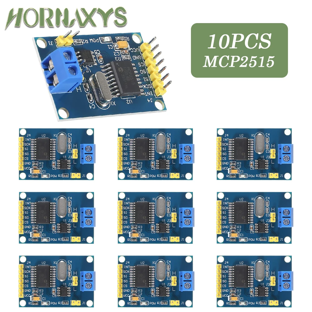 1/5/10 sztuk MCP2515 płyta modułu magistrali CAN TJA1050 odbiornik SPI dla kontrolera 51 MCU ARM nowość