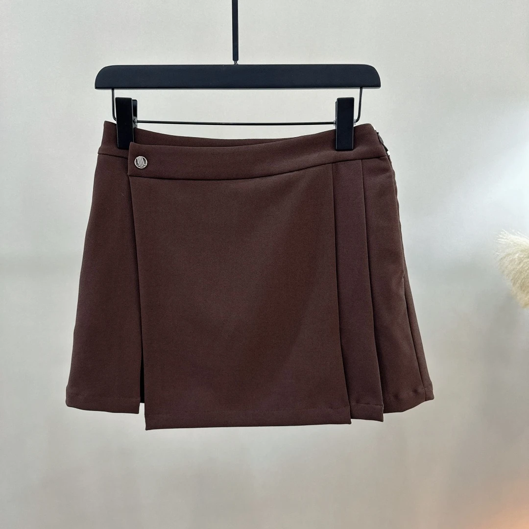 Women's Golf Skirt 2026 Fall New Korean Style Slimming Brightening Anti-Exposure Solid Color Baseball Sporty Quick-Dry Polyester