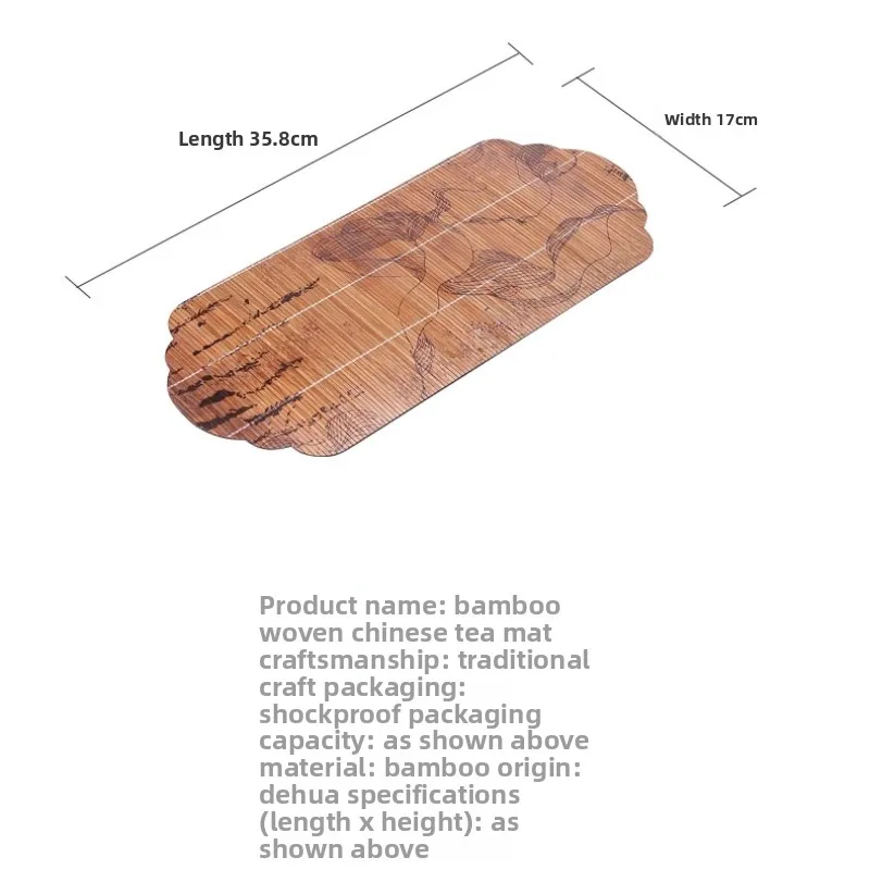 مجموعة وسادة عازلة من الكتان لولائم الشاي المصنوعة من الخيزران على طراز زن الصيني - حصيرة فنجان الشاي وغسل القلم وإكسسوارات شاي الكونغ فو للتخمير الجاف
