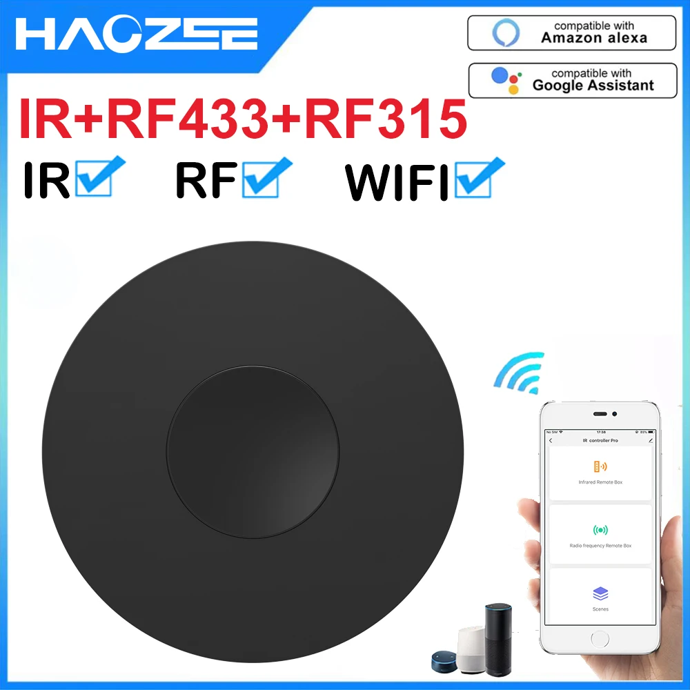 Tuya Smart Wifi RF IR Remote Control Smart Home for Air Conditioner ALL TV LG TV Support Alexa Google Home