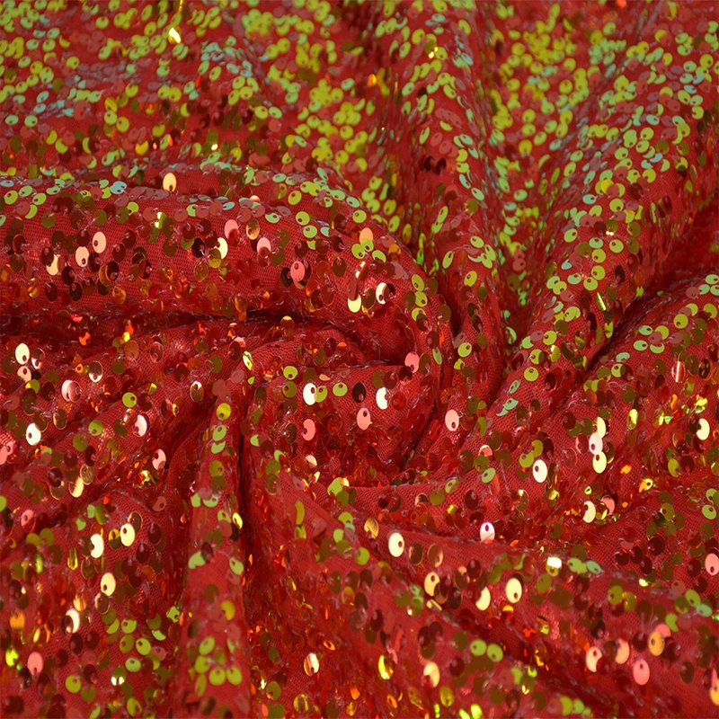 Tessuto con paillettes colorate crittografate Abiti da festa di nozze fai da te Scarpe Cappello Decorazione di sfondo scenico Tessuto glitter lucido multicolore