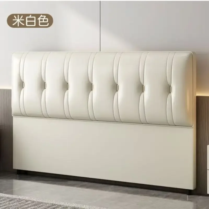Light luxury soft bag, solid wood floor-to-ceiling backrest, single buy headboard, back panel, ultra-thin integrated cat paw lea