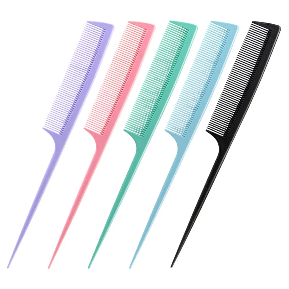 

5 Pcs Combs for Men Pointed Tail Hairstyle Haircutting Professional Styling Tip Man
