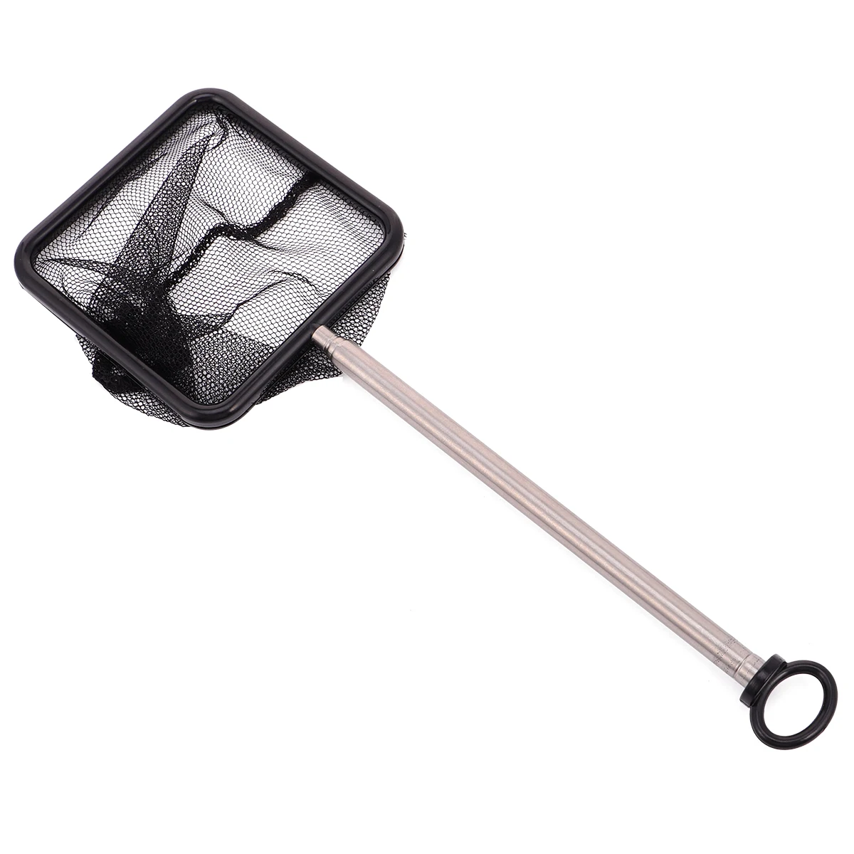 

Stainless Steel Fish Aquarium Cleaning Net Foldable Telescopic Lake Mesh with Handle Fine
