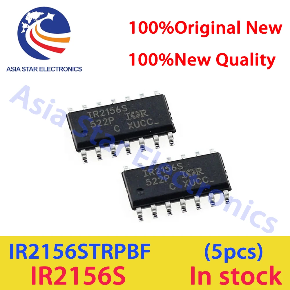 (5piece) 100% New IR2156STRPBF IR2156S IR2156 SOP-14 Chipset  SR Controller