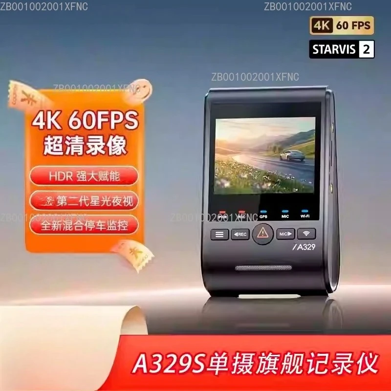 True 4K 60fps Dash Cam, Fisheye Lens Front & Waterproof Rear Camera, Universal Car DVR