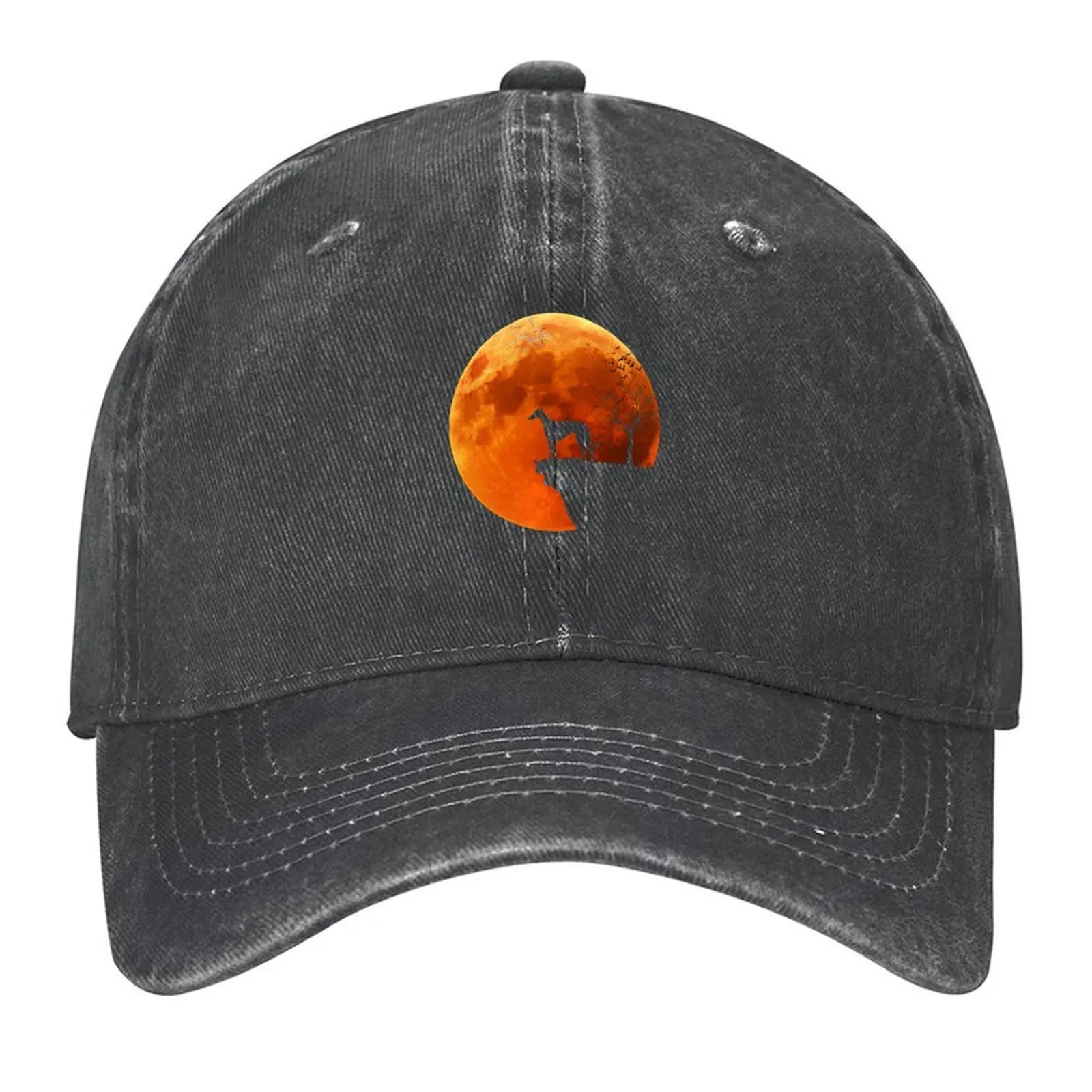 

Greyhound Dog Moon Halloween, Greyhound Cool Dad Mom, Greyhound Christmas Baseball Cap sun caps Women's Beach Men's