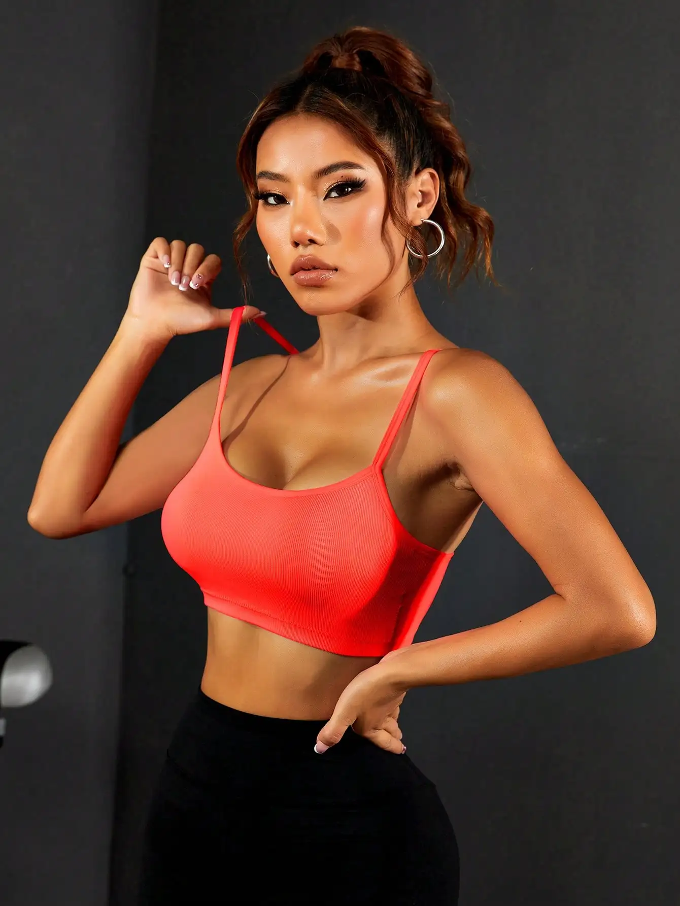 Women's Sports Bra Elle Ribbed — Seamless, Ribbed