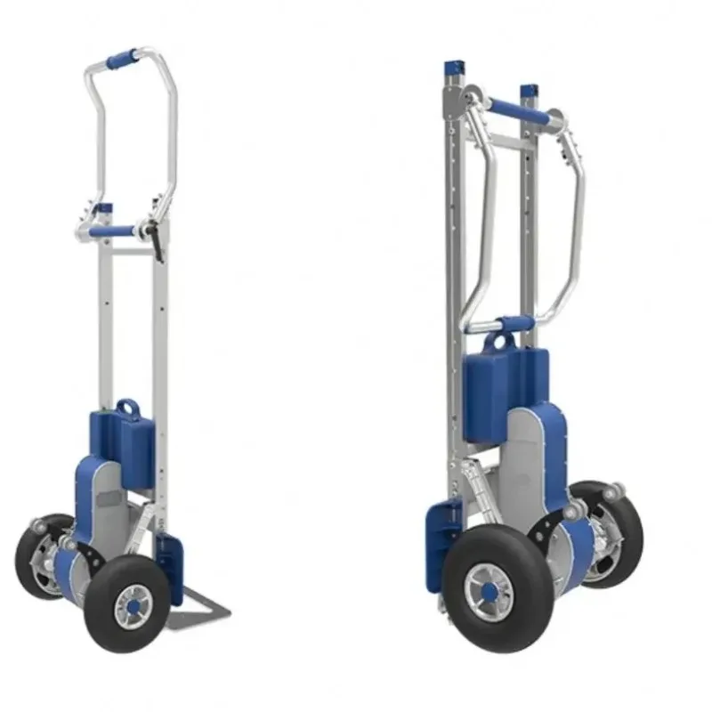 

Climbing Elektric Hand Dolly Foldable Battery Trailer Handcart and Trolleys Wagon Trolly Electric Cargo Trolley With Lift
