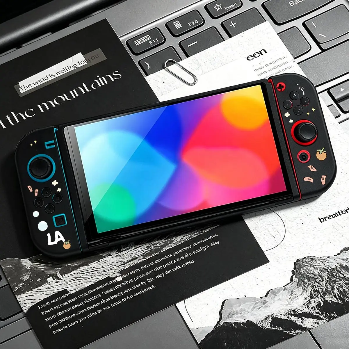 Split Protective Cover TPU Split Protective Case for Nintendo Switch NS Game Console Anti-Scratch Shell Protector