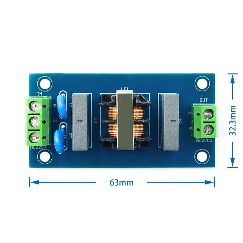 EMI Filter Sound Booster Filter Socket 220V 2A EMI Filter Module Power Board