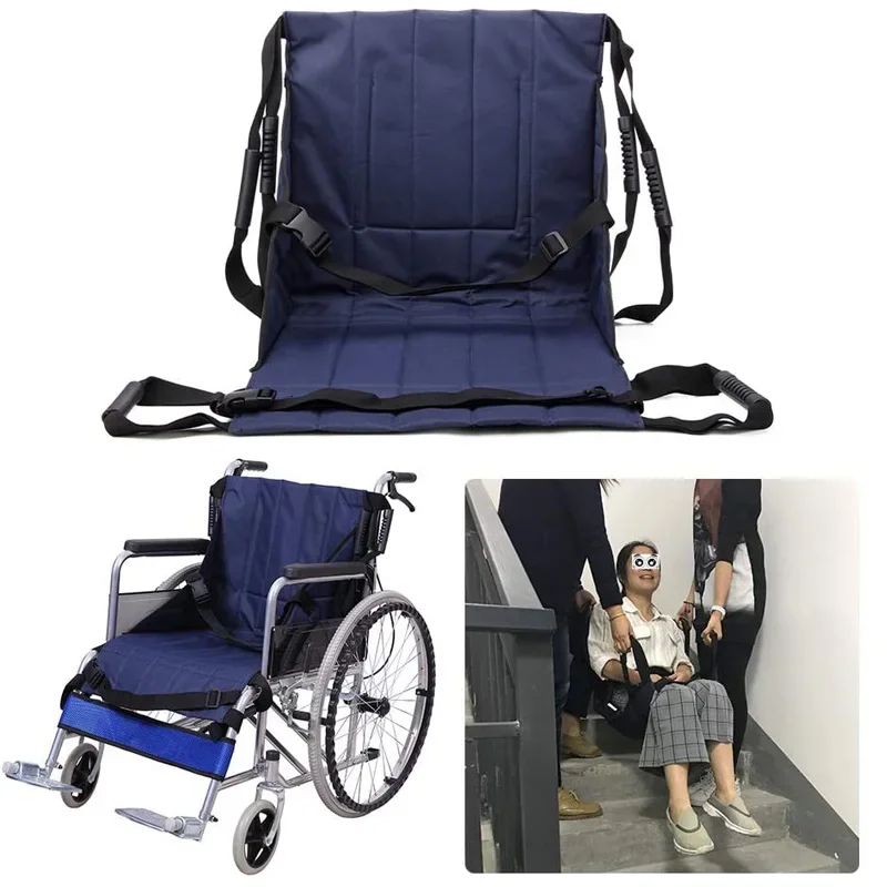 Almofada de Assento para Cinto de Transferência de Pacientes, Cinto de Transporte para Cadeira de Rodas de Emergência, Cintos de Enfermagem para Idosos e Pessoas com Deficiência
