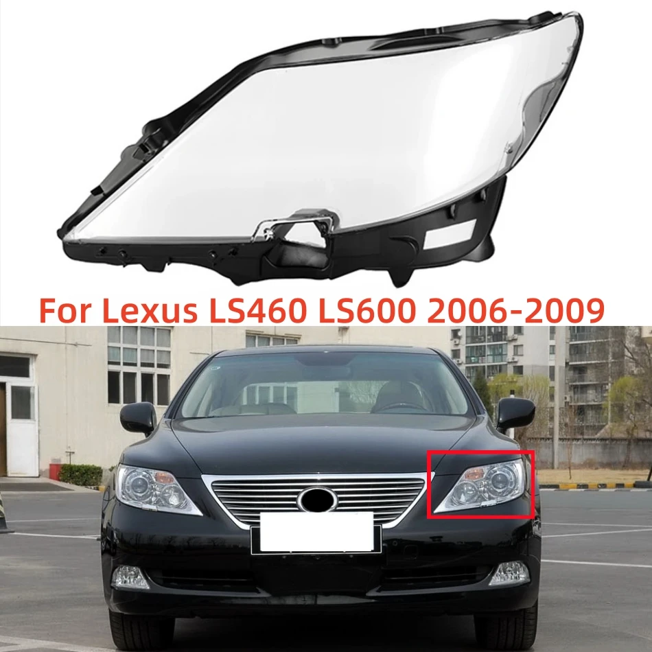 For Lexus LS LS460 LS600 2006 2007 2008 2009 Car Accessories Transparent PC Material Headlight Glass Shell