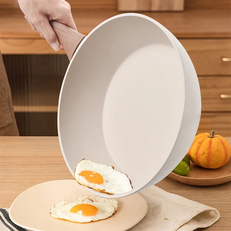 Vertiefen Antihaft-Bratpfanne Wok Medizinischer Stein Haushalt Steak Pfannkuchen Topf Induktionsherd Gasherd Universal Küchenkochgeschirr