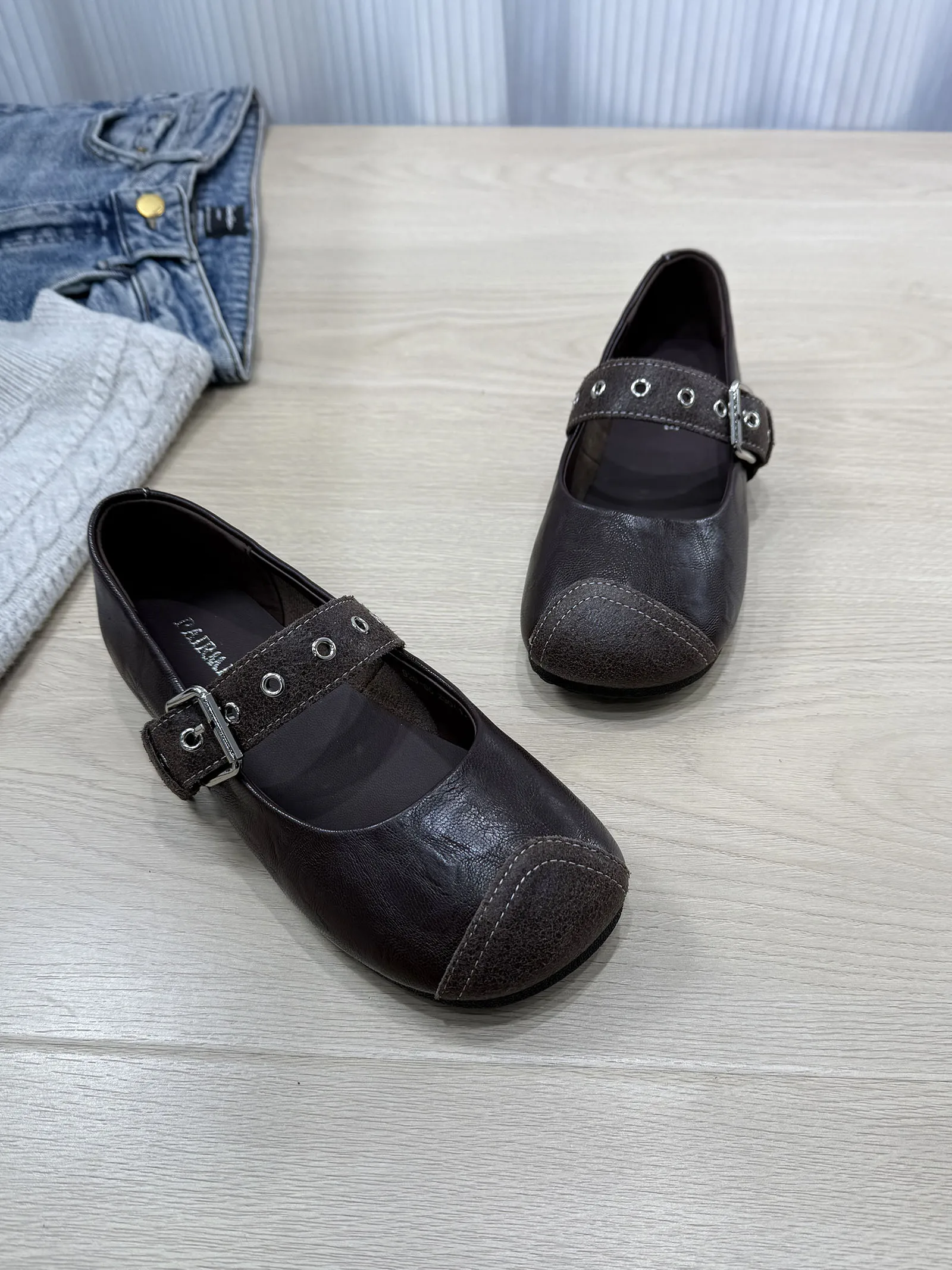 retro-mary-jane-flat-oes-women's-spring-2026-new-korean-sle-ballet-gentle-sle-single-oes-round-toe-rubber-outsole