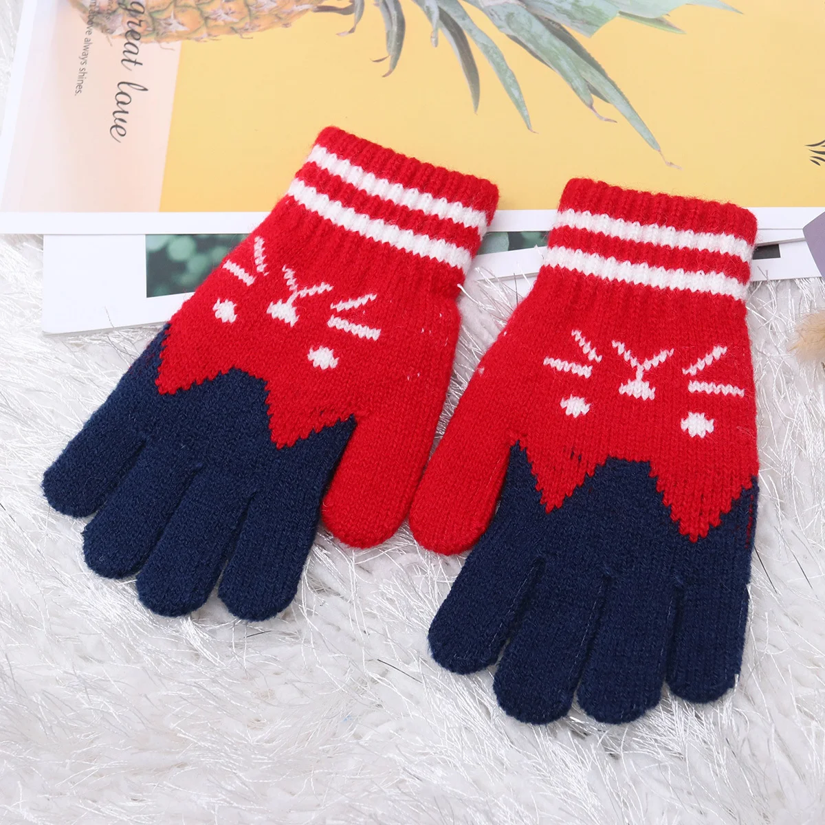 

Winter For Kids Girls Soft Stretchy Hand Warm Girl Gloves Protection Outdoor Snow Camping Girl Gloves Travel