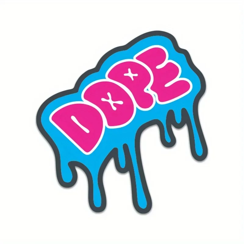 

Городская наклейка в капельном стиле «DOPE» — 1 шт. потрясающий съемный клей, идеально подходит для задней панели планшетов, автомобильных бамперов и декора шлема