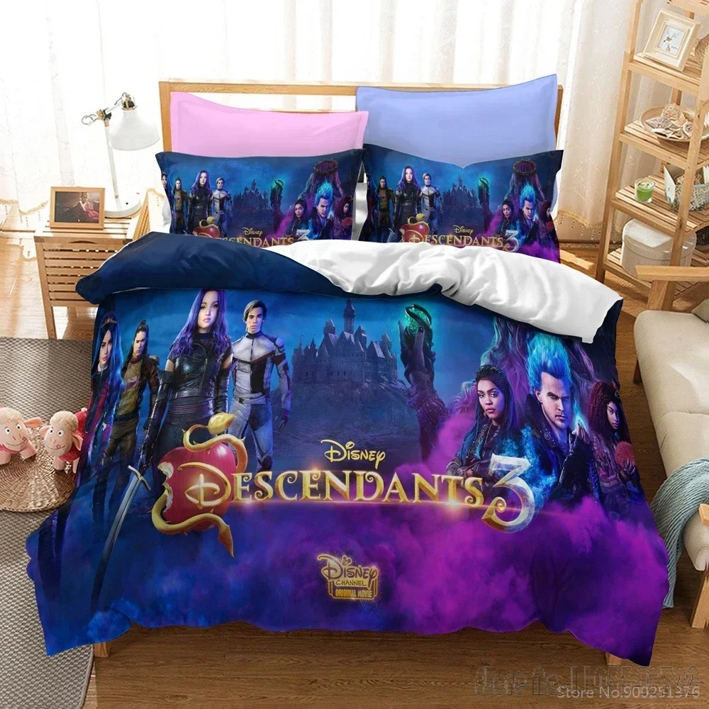 

3D Print Descendants 3 Duvet Cover Set HD Comforter Cover Bedclothes for Kids Bedding Sets Bedroom Decor