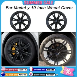 4PCS Hub Cap for Tesla Model Y 19 Inch Hubcap for Gemini Accessories Wheel Parts Performance Full Rim Cover  Wheel Cap 2018-2024