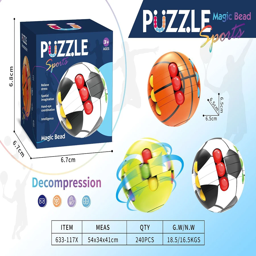 Fingertip gyro cube magic bean multi-headfinger gyro rotationanti-pressure relief toys for adultchildrenstress relief education