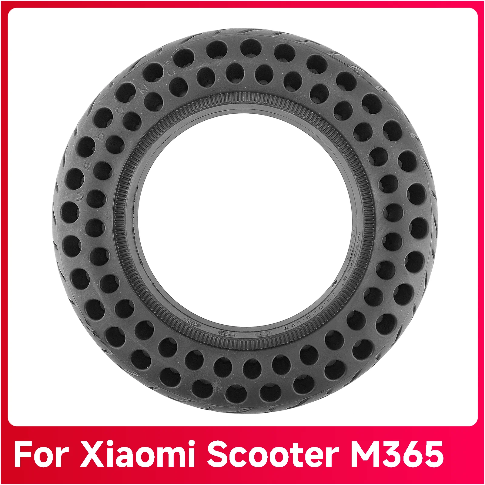 10 Inch 10*2.125 Solid Tire with 34mm Slot For Xiaomi M365 Scooter With Double Holes Thick Wear-Resistant Tyre Parts