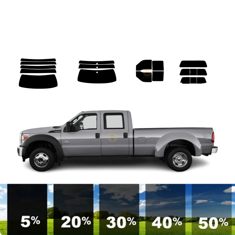 

Предварительно вырезанная съемная тонировочная пленка для окон для автомобиля, 100% УФР, 5%-35%VLT, теплоизоляция, карбон ﻿ Для FORD F-450 CREW CAB 4 DR PU 2008-2016 гг.