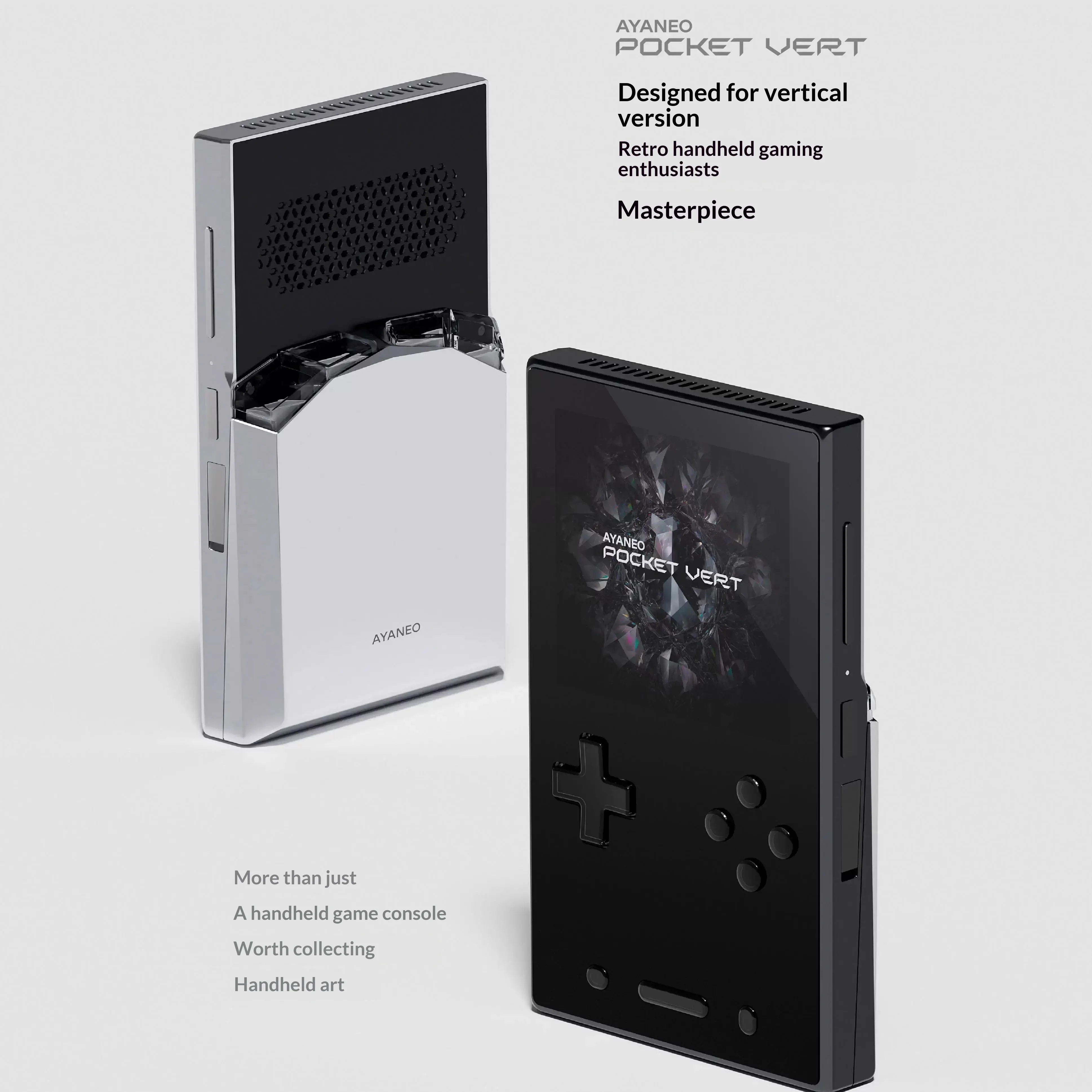 For AYANEO POCKET Vert Handheld Game Console 3.5in LCD CNC Earphone Interface Universal Controller DDR5 Retro Games Accessories