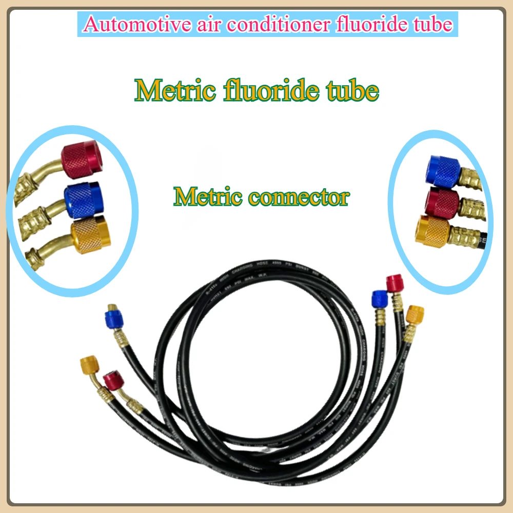 R22/134 High pressure explosion-proof liquid filling-pipe automotive air conditioning fluorine filling pipe 4000/3000psi