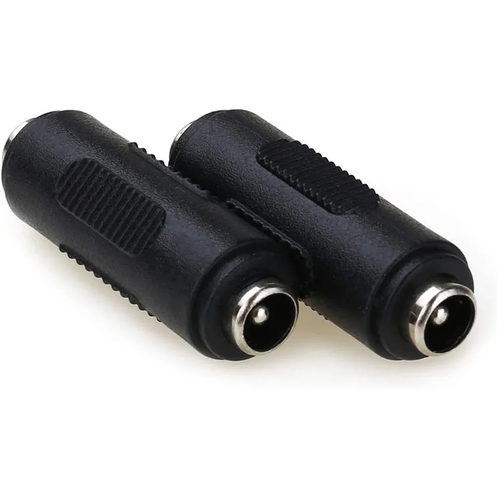 2PACK 12V 5.5mm x 2.1mm DC Power Connector Adapter, 12/24V Female to Female Power Jack Socket for Led Strip CCTV Security Camera