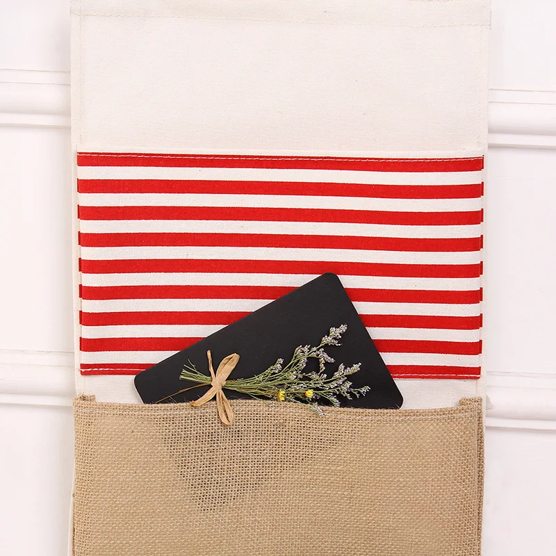 3 Large Pockets Wall Hanging Storage Bag Fabric Pouch Multilayer Closet Door Closet Storage Bag Organizer Home Cosmetics Toys