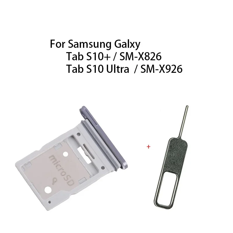 GEFENIS SIM Card + Micro SD Card Tray For Samsung Galxy Tab S10+ / Tab S10 Plus / Tab S10 Ultra / SM-X826 / SM-X926