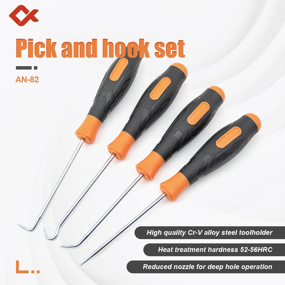 

4Pcs/set Car Pick and Hook Set Gasket Puller Removing Repair Tools Screwdriver Set Car Oil Seal O-Ring Seal Auto Car Accessories