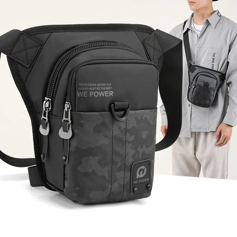 Men's outdoor leisure trend chest bag cross-body multi-function riding fishing waterproof waist bag