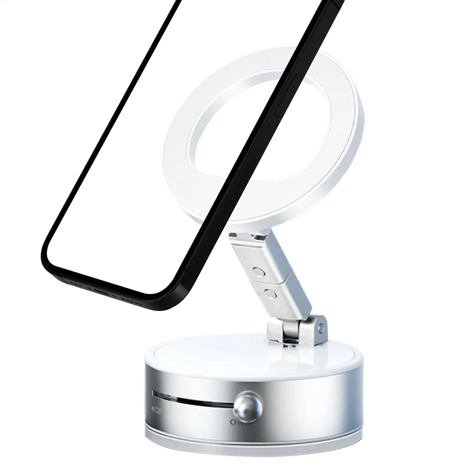 

Magnetic Phone Mount Magnetic Suction Phone Mount Foldable Aluminum Alloy Cellphone Bracket Multi-functional Rotating Stand For
