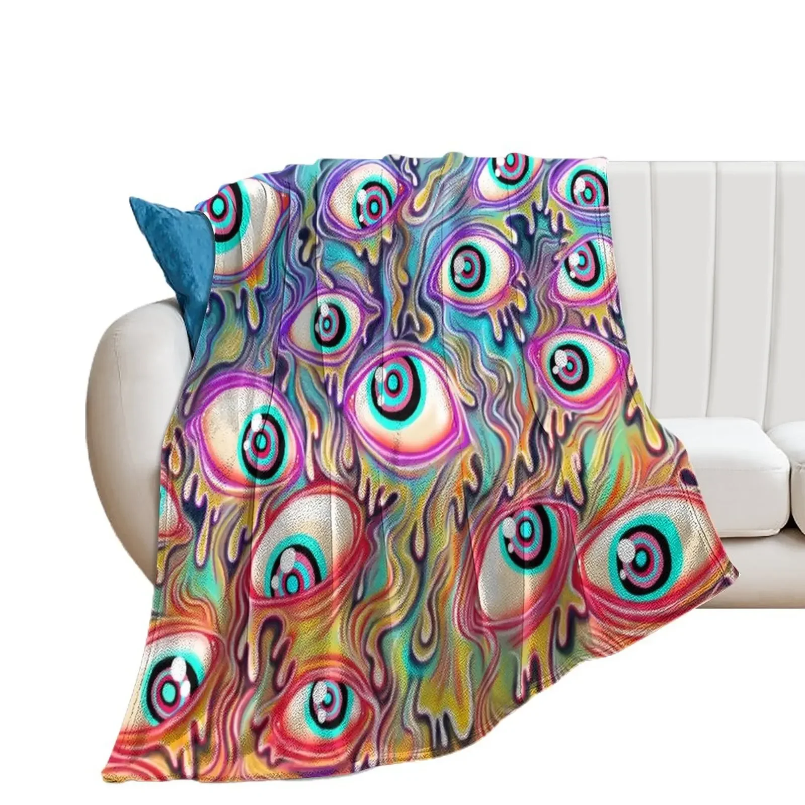 

Eyeball Pattern Throw Blanket Flannels Flannel warm winter Blankets