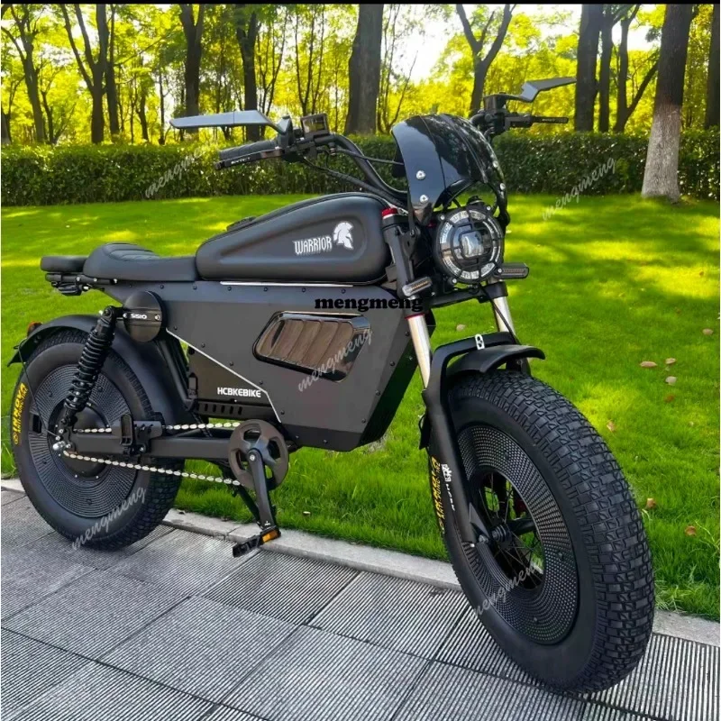 3000W60V45AH Aluminium Alloy 60V Black Warrior  Electric Bicycle  with NFC Connection Anti-Theft Unlocking Functi