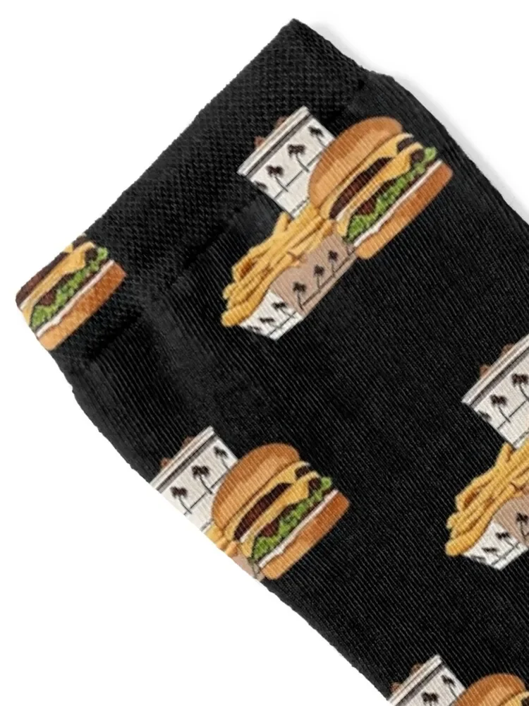 جوارب برجر كرتونية داخلية للخارج، جوارب نسائية كرتونية مجنونة للهالوين للرجال #2