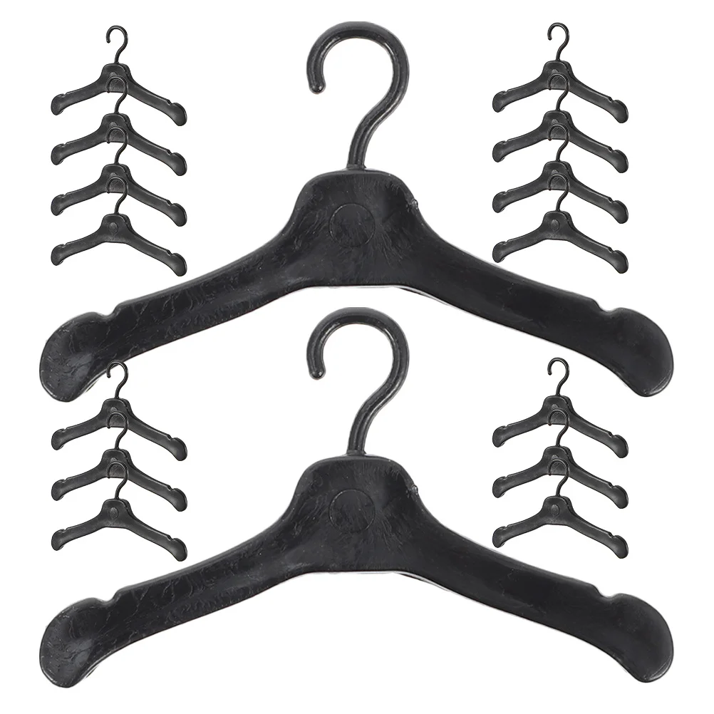 

150Pcs Miniature Hangers Plastic Suit Dress Coat Holders Efficient Storage Solution for Dollhouse Wardrobe Pretend Play Clothing