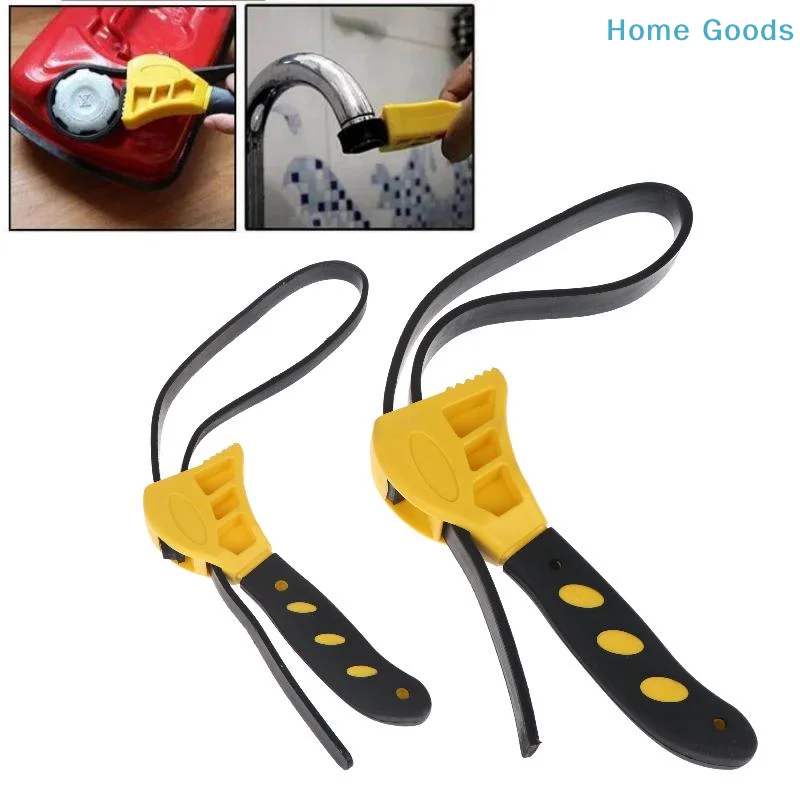 preferred1/2Pcs Adjustable Rubber Strap Wrench Non Slip Grip DIY Universal Fit For Plumbing Car Repair Maintenance Tasksproduct