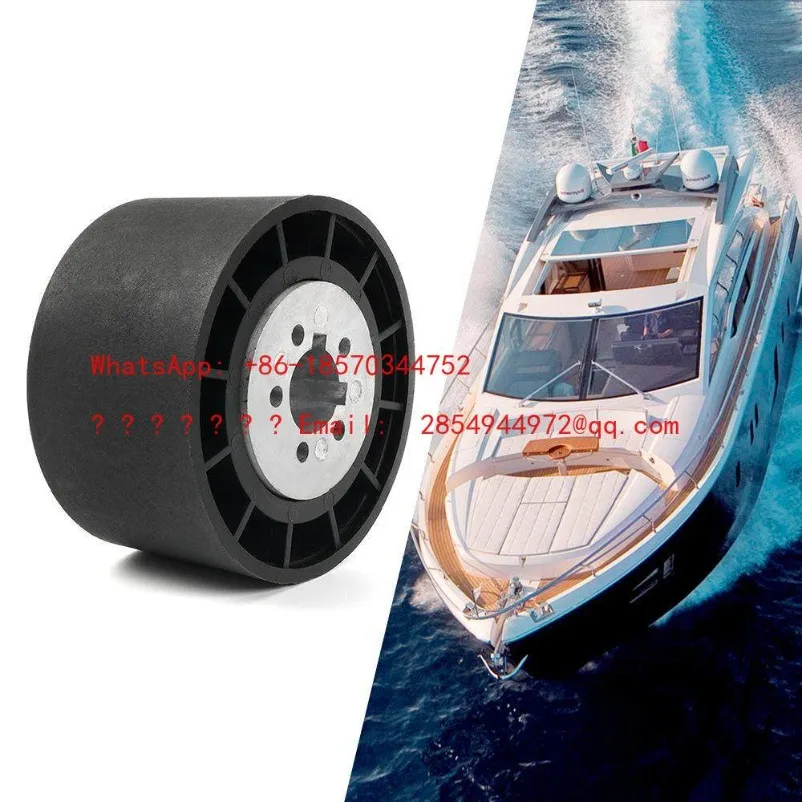 L     Yacht Steering Wheel Base, Aluminum Alloy Steering Wheel Adapter 19mm Marine Modification Accessories